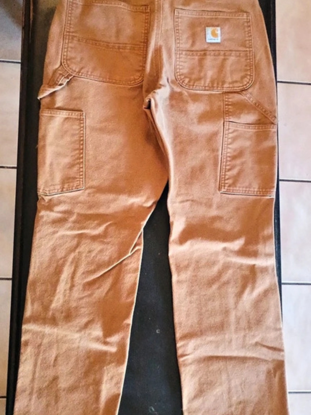 Carhartt Rugged Flex Relaxed Fit Duck Double-Front Utility Work Pant Brown Cargo